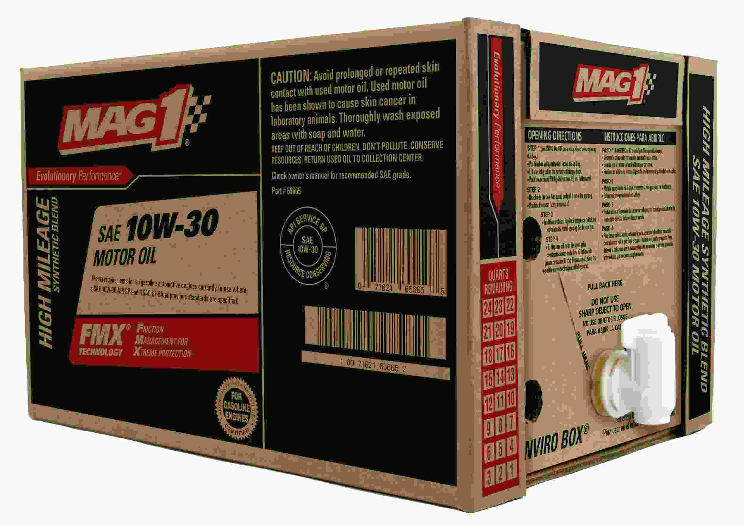 MAG 1 MAG65665 (Engine Oils) Mag 1 High Mileage Syn Blend 10w-30
