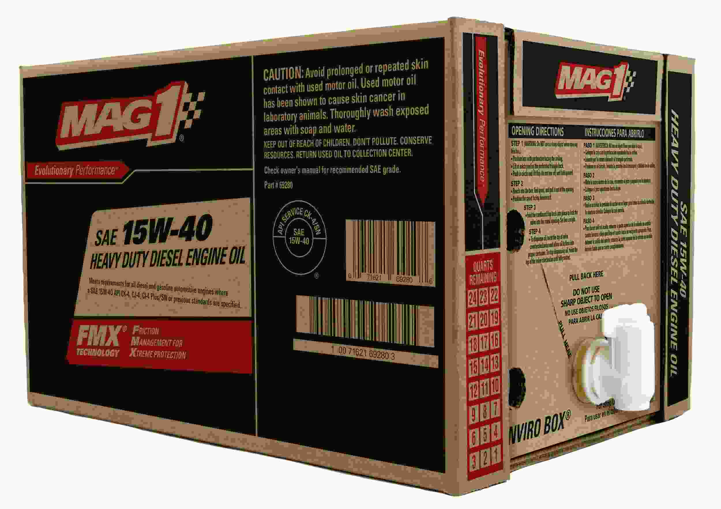 MAG 1 MAG69280 (Engine Oils) Mag 1 Premium Conv 15w-40 Ck-4 Hvy Dty