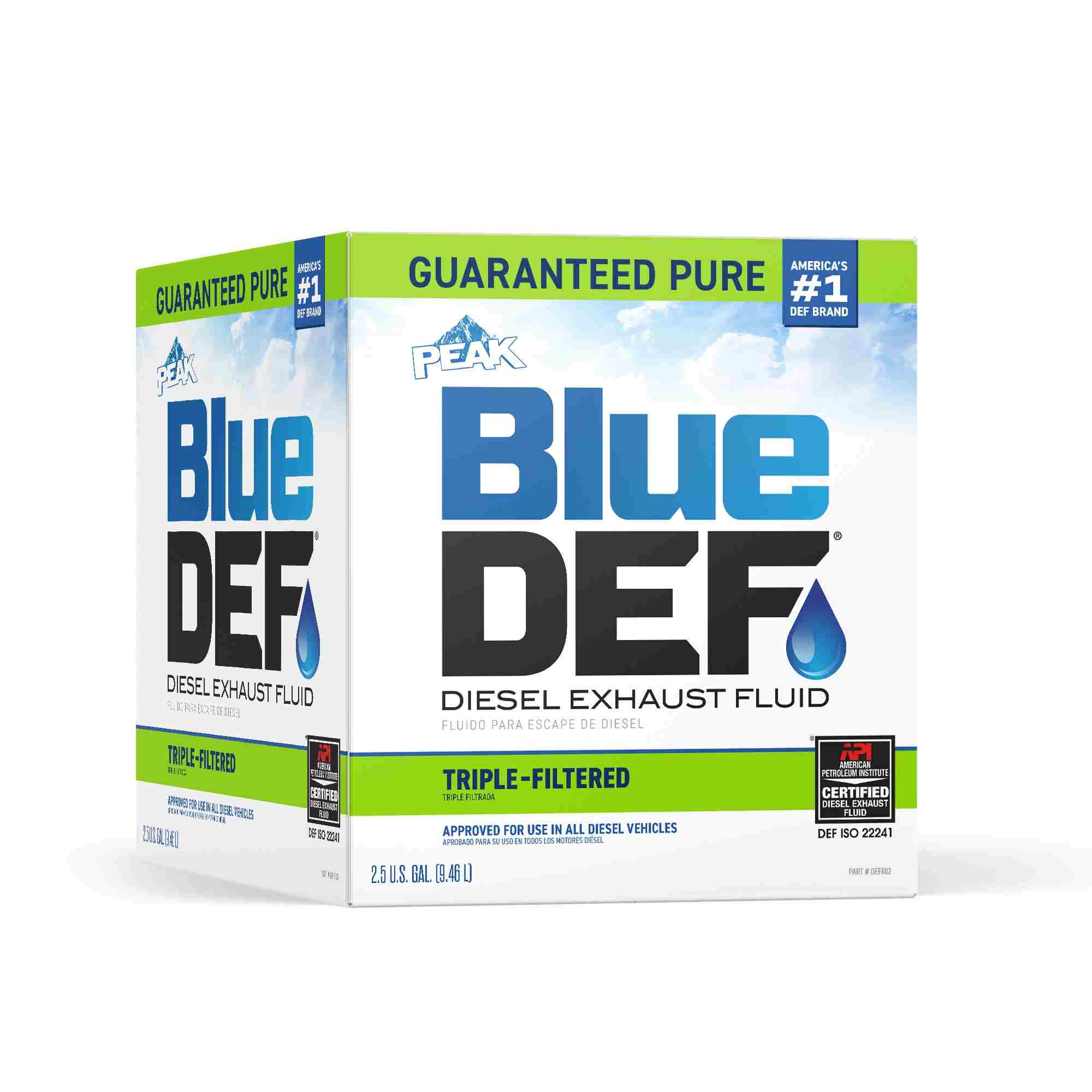 Peak Products DEF002 (Diesel Emissions Fluid) Diesel Exhaust Fluid 2.5 Gal