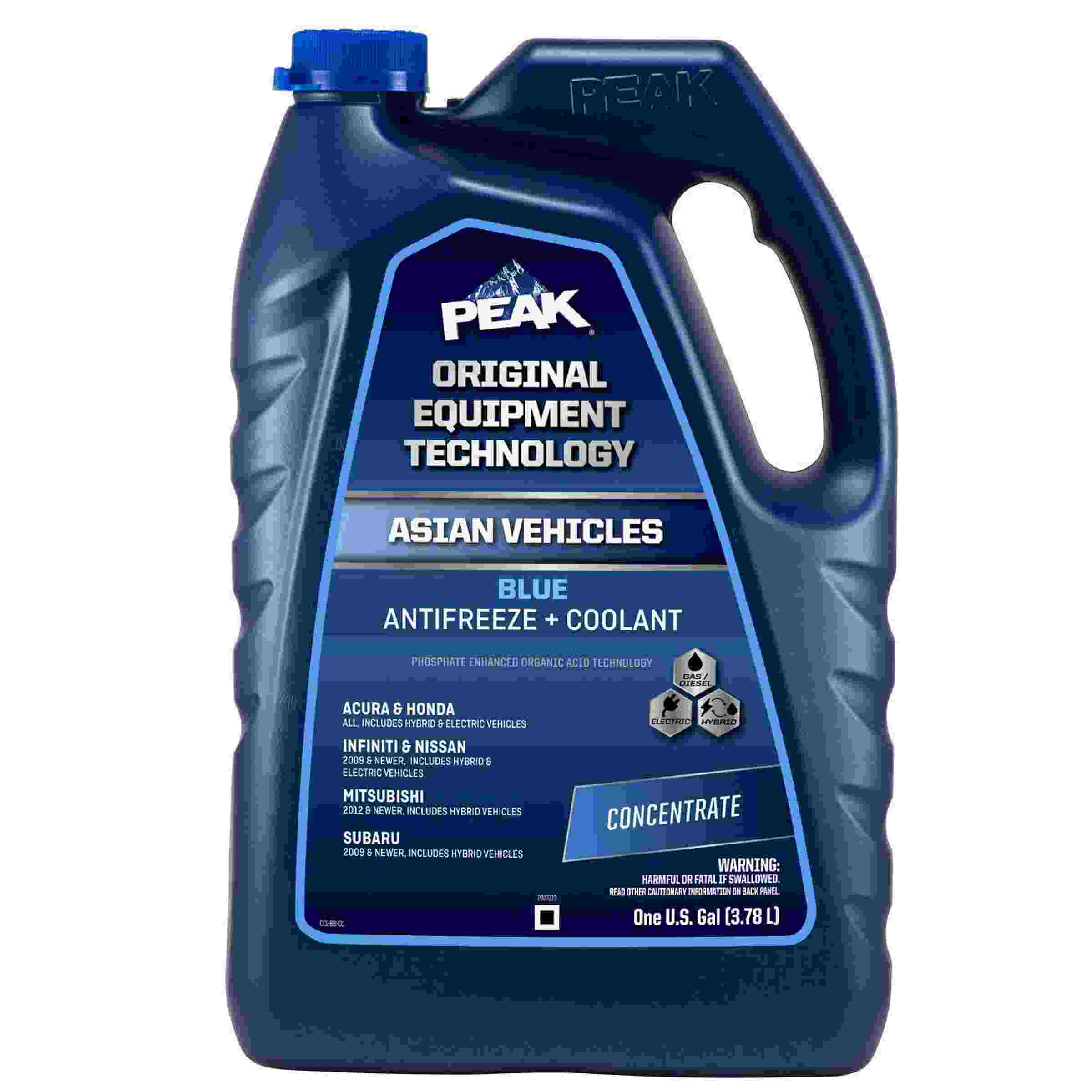Peak Products PAB0B3 (Coolant / Antifreeze) Peak Asian Blue Concentrate