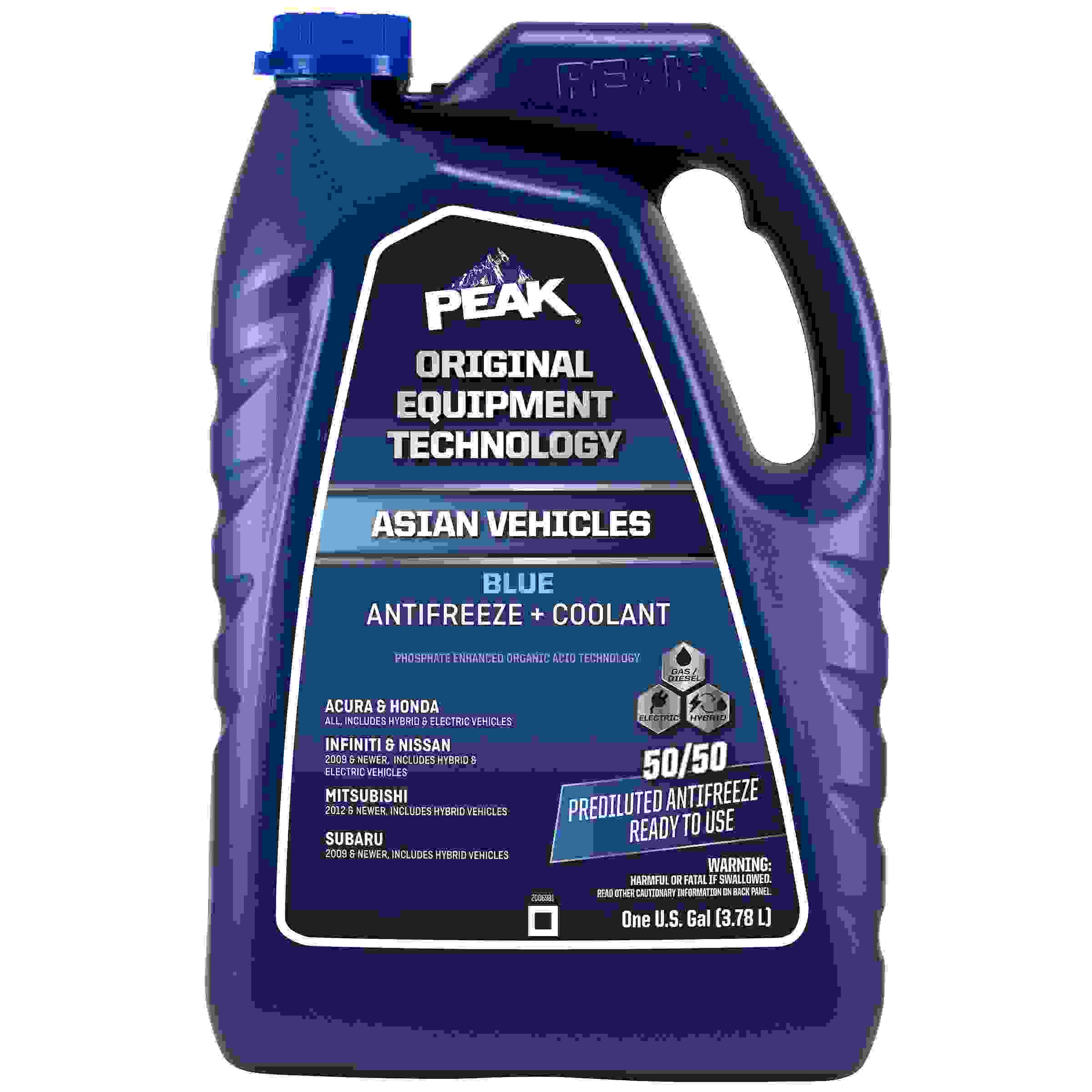 Peak Products PABB53 (Coolant / Antifreeze) Peak Asian Blue 50/50