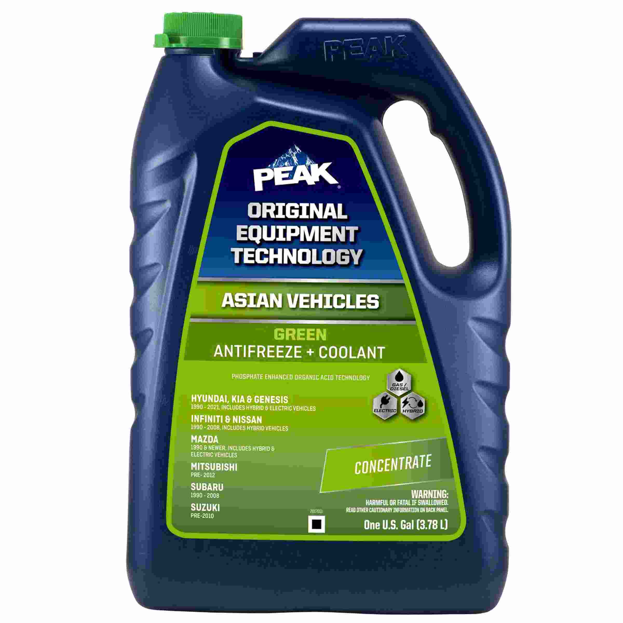 Peak Products PAG0B3 (Coolant / Antifreeze) Peak Asian Green Concentrate