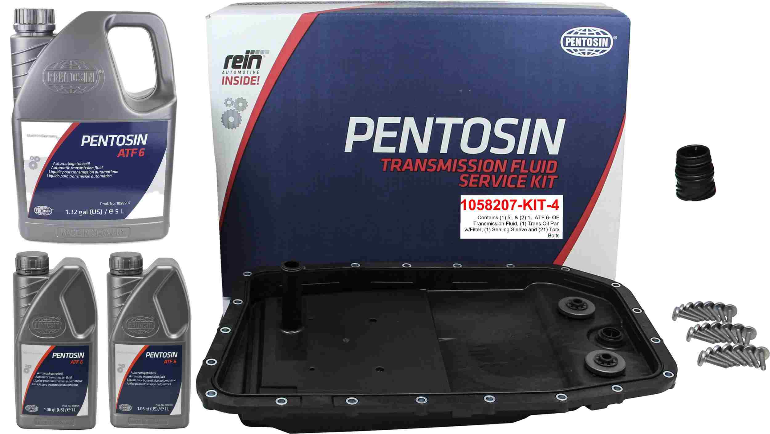Pentosin 1058207-KIT-4 (Auto Trans Fluid) Transmission Fluid Service Kit