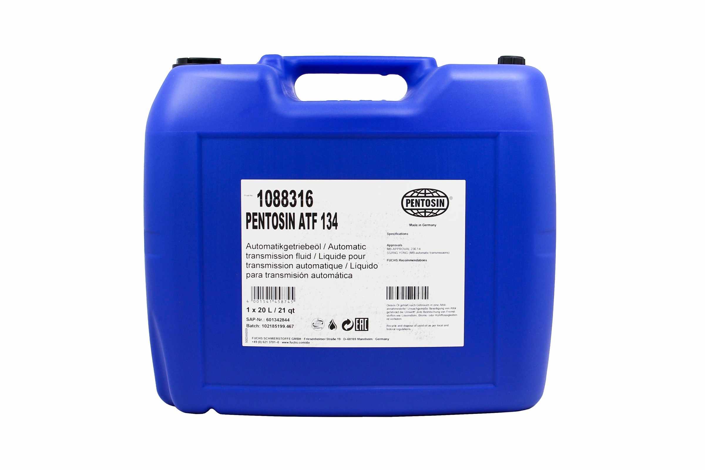 Pentosin 1088316 (Auto Trans Fluid) Automatic Transmission Fluid