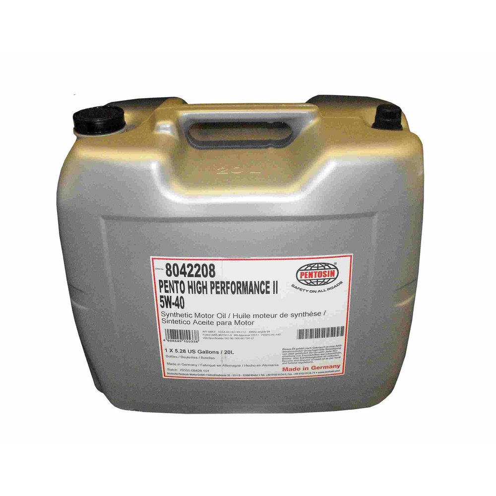 Pentosin 8042208 Pentosin HP II 5W-40 Synthetic Motor Oil exceeds service class API SM ACEA A3,B4