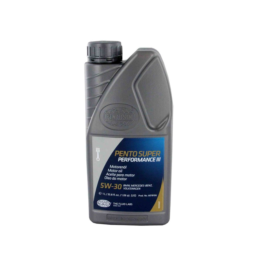 Pentosin 8078106 Pentosin SP III 5W-30 Synthetic Motor Oil exceeds API SM,CF; ACEA A3,B3,B4,C3.
