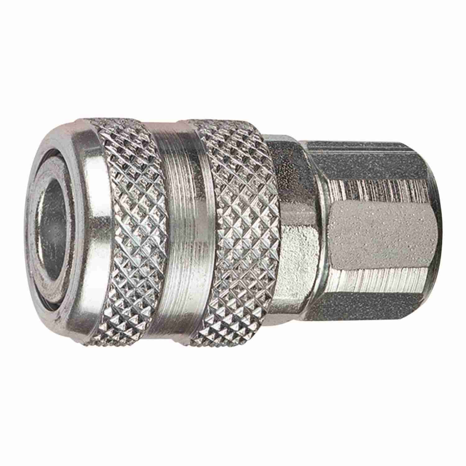 Tru-Flate Coupler Push C46 Stl 1/4 Aro 1/4fpt