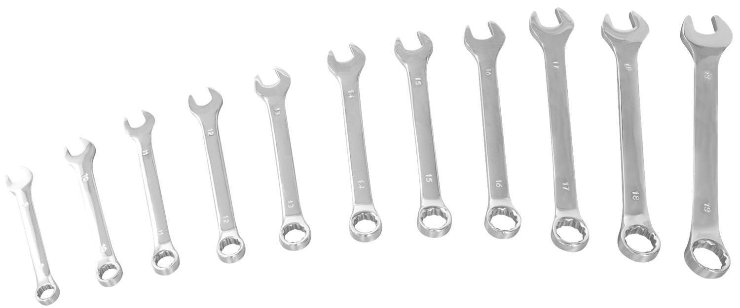 Wilmar Hand Tools 11-Pc Full Polish Mm Wrench Set