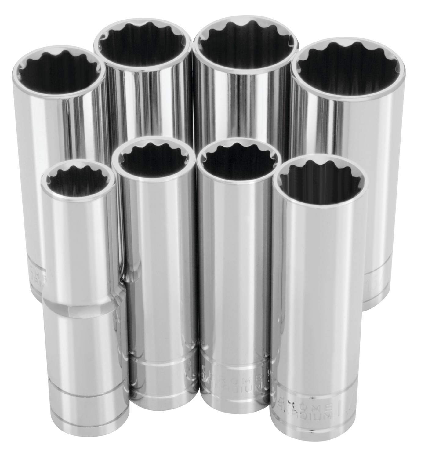 Wilmar Hand Tools 8-Pc 1/2 In Dr. 12 Pt Sae Dp Socket Set