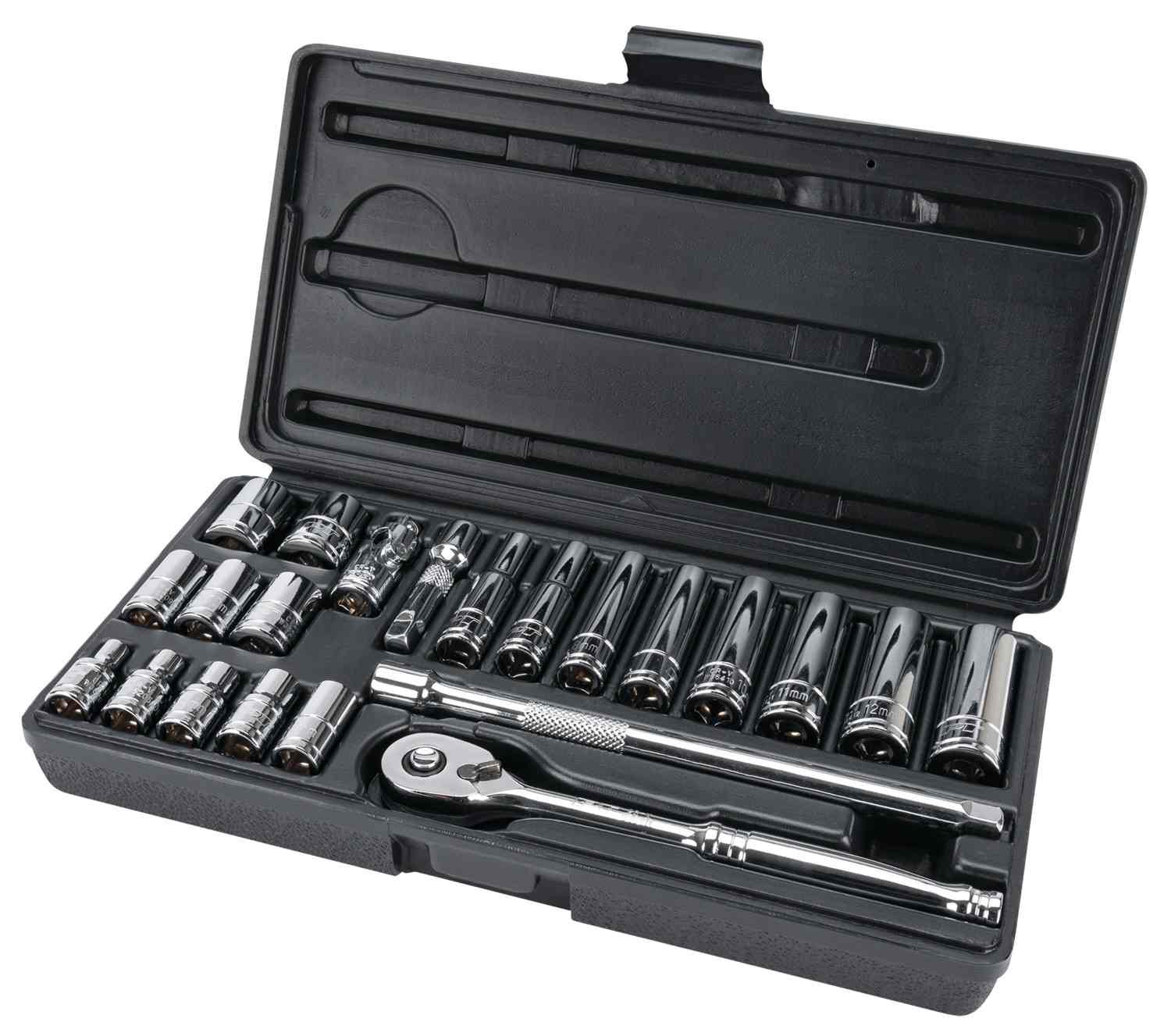 Wilmar Hand Tools 22-Pc 1/4 In Dr. Metric Socket Set