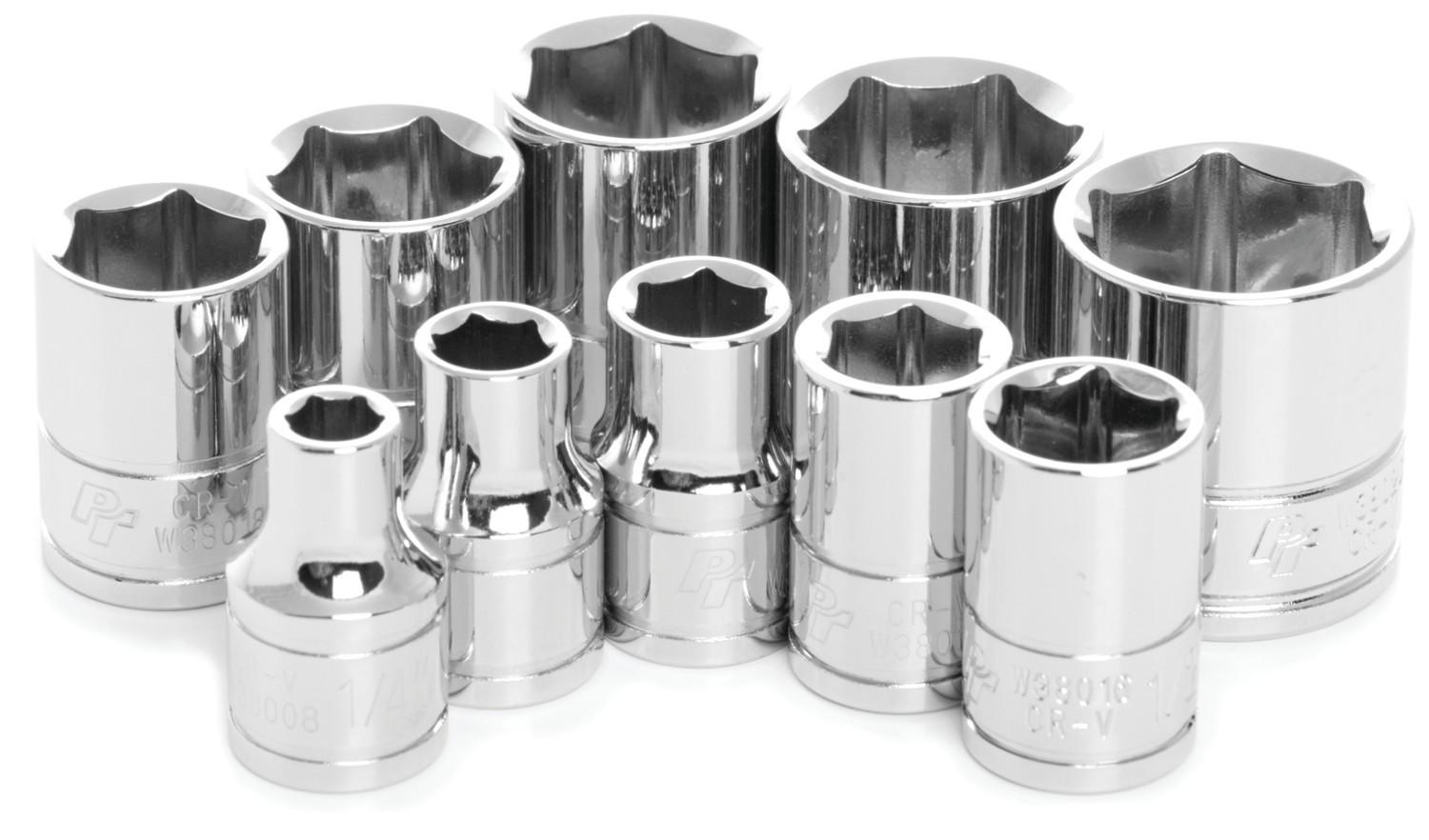 Wilmar Hand Tools 10-Pc 3/8 In Dr. Sae Socket Set