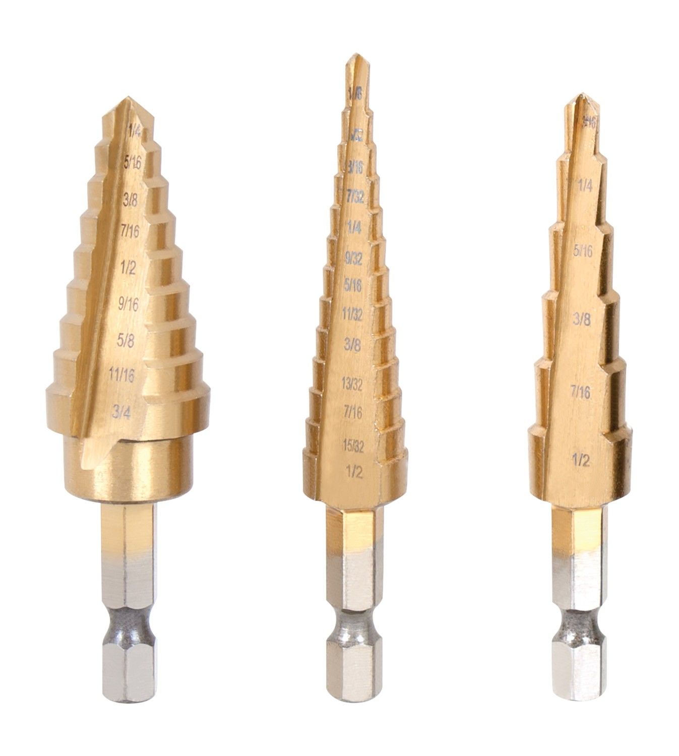 Wilmar Hand Tools 3-Pc Step Drill Set